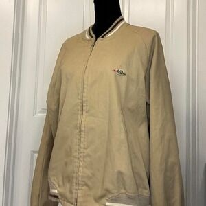 Vintage Sears Dragon Logo Bomber Jacket – Tan L Regular